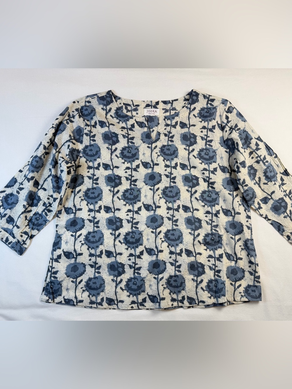 Jisara Block Print Cotton Pajama Set Size XL - Picture 4 of 8